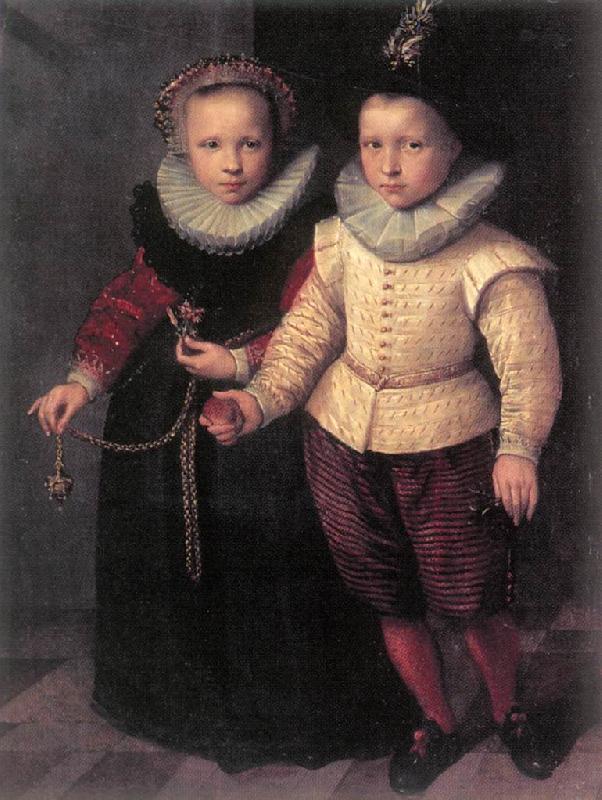 KETEL, Cornelis Double Portrait of a Brother and Sister sg